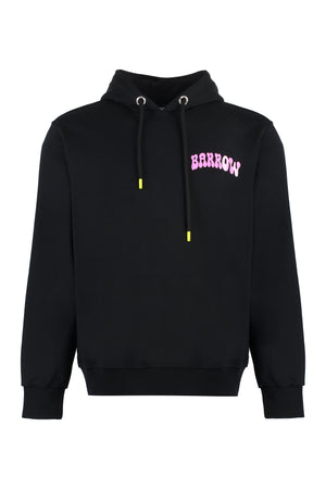 Logo cotton hoodie-0